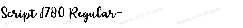 Script I780 Regular字体转换